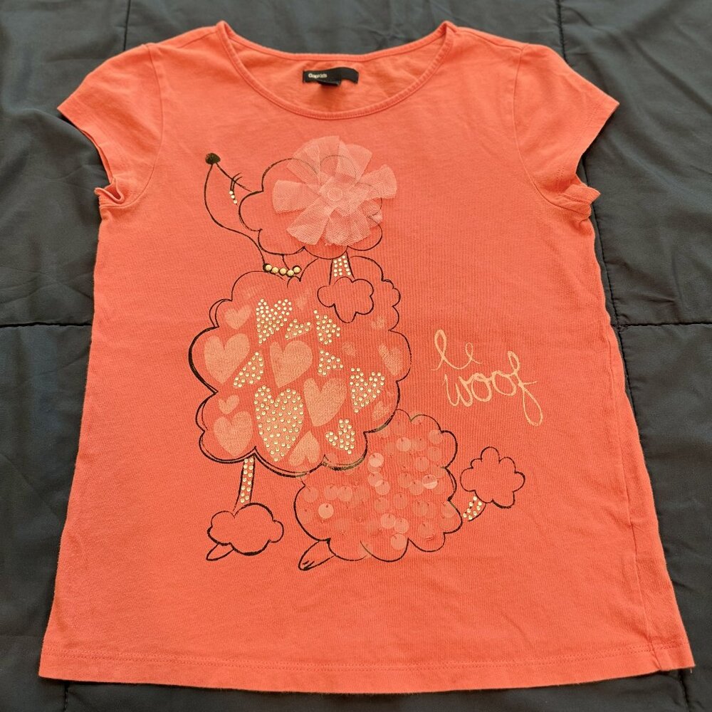 GAP Girls 'Short Sleeve T-Shirt Size 10-12 *& 20% OFF if you buy 4 items I sell